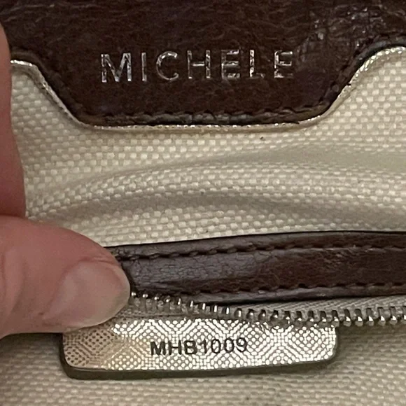 MICHELLE Brown Leather Tote Bag - Picture 13 of 16